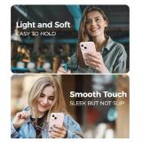 AOTESIER Magnetic for iPhone 13 Case, [Compatible with MagSafe][Military Shockproof Protection] Food Grade Silicone Case with Soft Anti-Scratch Microfiber Lining, 6.1 inch, Chalk Pink - Retail: $10