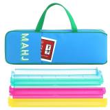 Aliceset Mahjong Rack Storage Bag 21 x 6.5 x 2 Inches Mahjong Gifts for Women Mah Jong Tile Bags with Zipper for Tiles and Pushers Rack Storage Bags Gifts Accessories(Only Bag)(Royal Blue) - Retail: $