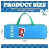 Aliceset Mahjong Rack Storage Bag 21 x 6.5 x 2 Inches Mahjong Gifts for Women Mah Jong Tile Bags with Zipper for Tiles and Pushers Rack Storage Bags Gifts Accessories(Only Bag)(Royal Blue) - Retail: $
