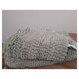 H.VERSAILTEX Bathroom Rugs Bath Rug Set 2 Piece Bathroom Contour Rug Toilet Mat Sets Non Slip Contour Bath Rug Ultra Thick Water Absorbent Striped Bath Mats Washable(20\' x 32\' Plus 20\' x 20\' U, Sa