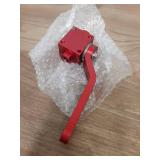 CaBYbigG 1/8\' Brake Line Lock Shut Off Valve Black Aluminium 1/8\' NPT Billet Automotive Red - Retail: $19