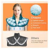 2.5 Lbs Weighted Heating Pad for Neck and Shoulders, Electric Heating Pad, 5 Heat Settings, 4 Auto-Off Timers, Ideal Gift for Mom, Dad, Soft Flannel Machine-Washable - Retail: $3,587