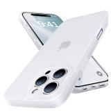 Shiiuou Shockproof for iPhone 16 Pro Case, [Full Camera Protection] [Military-Grade Drop Protection] Protective Anti-Yellow Slim Translucent Skin-Friendly for iPhone 16 Pro Phone Case, White - Retail: