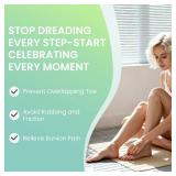 Welnove 8 Pcs Bunion Toe Separators for Overlapping Toes - Toe Spacers & Bunion Corrector for Women Men, Gel Straightener with 2 Loops, Relieves Foot Pain from Big Toe Misalignment - Retail: $10