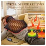 InVarme Neck and Shoulder Heating Pad: 2X Graphene Extra Hot Max 160â for Faster Deeper Pain Relief - 4H Auto Shut Off for Home Office Use - Machine Washable - Gifts for Dad Grandpa Husband - Ret