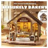 UNMANIFESTED FOR PIECES MAY OR IS MISSING PIECES Flever DIY Miniature House Kit, Tiny Home Kit with LED Light, Mini House Build Craft Kits for Adults and Teens, Home Decor Creative Gift for Family/Fri