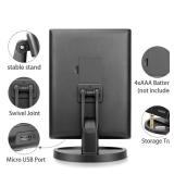 deweisn Tabletop Mount Trifold Lighted Vanity Mirror with 21 LED Lights, Touch Screen and 3X/2X/1X Magnification, Two Power Supply Mode Make up Mirror,Travel Mirror - Retail: $30