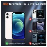 SUPFINE Magnetic for iPhone 12 Case/iPhone 12 Pro Case (Compatible with MagSafe)(Military Grade Drop Protection) Translucent Matte Shockproof Phone Cover,Black - Retail: $10