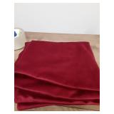 MIULEE Pack of 2 Velvet Soft Solid Decorative Throw Pillow Covers Burgundy Pillowcases for Sofa Bedroom Couch Car,18x18 Inch Wine Red - Retail: $15