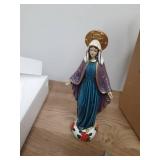 Comfy Hour Mindful and Sacred Collection 9\' Religious Virgin Generous Mary Statue, The Blessed Mother of The Immaculate Concepcion Home Madonna Figurine, Polyresin - Retail: $23