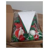 VitalCozy 3 pcs Pre Strung Merry Christmas Banner Felt Merry Christmas Garland Felt Pennant Flag Xmas Sign Outdoor Indoor Decoration for Holiday Party Supplies Home Porch(Red, Green,Classic) - Retail: