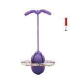 Christoy Pogo Ball with Handles for Kids & Adults, Balance Bounce Ball, Trick Board for Girls and Boys Ages 6 and up (Purple-Colourful) - Retail: $35