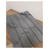 Large Stone Dish Drying Mat for Kitchen Counter, Quick Dry Stone Dishes Mats,Foldable Water Absorbing Diatomaceous Earth Drying Organizer Pad for Plate Rack Bottles Utensils(Dark Gray 24\'Ã16\' & 8