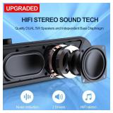 LENRUE Computer Speakers,PC Speakers for Desktop,Wired USB-Powered Sound-bar for Computer with 10W Stereo Sound and Colorful Light,Plug-n-Play (A39PRO /Black) - Retail: $19