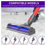 Upgrade Quick-Release Vacuum Direct Drive Head Replacement for Dyson V7 V8 V10 V11 V15ï¼Suitable for Hardwood Floor Carpets Attachment SV10 SV11 SV12 SV14 Replacement Part Electric Head Roller Bru