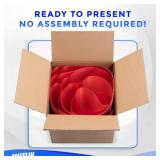 Mifflin-USA Preassembled Extra Large Bow - Matte Red, 23 Inch - Butterfly Shape Giant Ready to Use Bow for Birthday, Christmas - Huge Car DÃ©cor - Retail: $15