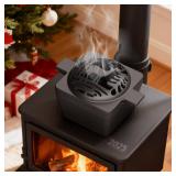 Wood Stove Steamer, Wood Stove Humidifier, Woodstove Steamer, Cast Iron Humidifier for Wood Stove 2.7 Quart Large Capacity Rust Resistant, Matte Black & Moose - Retail: $851