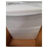 Madison Park Freshspun Basketweave Luxury Cotton Blanket Cream 90x90\' Full/Queen Size Basketweave Premium Soft Cozy 100% Cotton For Bed, Couch or Sofa - Retail: $33