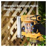 18 Gauge Brad Nailer/Narrow Crown Stapler Compatible with Dewalt 20V MAX Battery(NO Battery) 2 in 1 Cordless Nail Gun with 1000 Nails and 1000 Staples for Home Improvement, DIY and Woodworking - Retai