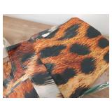 Leopard Backdrop 7x5FT - Cheetah Print Photography Background with 10m Ribbon, Double-Stitched Edges, Vibrant Brown & Black Spots for Birthday, Bachelorette Party, and Photo Booth Decor - Retail: $12