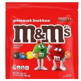 PEANUT BUTTER M&MS CHOCOLATE CANDIES 34 OZ (NO VISIBLE DATE)