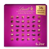 Lindt Mini Pralines Assorted Chocolate Candy Gift Box - 36ct/6.2oz