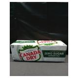 Canada Dry Caffeine Free Zero Sugar Ginger Ale Soda Pop  12 fl oz  12 Pack Cans