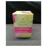 Taylors of Harrogate Lychee & Lime  Green Tea  Individually Wrapped Bags  20 Count (Pack of 1)  Uplifting  Zesty & Lively  Caffeinated  Enjoy Hot or Iced  20 Teabags