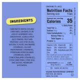 Popwell Blackberry Lime Better-For-You Prebiotic Soda, with 6g Fiber, 1g Sugar, Vitamins and Immunity Support, 12 fl oz Cans (pack of 12) (NO VISIBLE DATE)