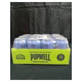 Popwell Blackberry Lime Better-For-You Prebiotic Soda, with 6g Fiber, 1g Sugar, Vitamins and Immunity Support, 12 fl oz Cans (pack of 12) (NO VISIBLE DATE)