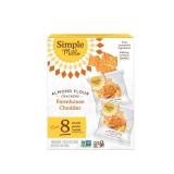 Simple Mills Almond Flour Crackers Snack Packs, Farmhouse Cheddar, Gluten Free, Flax Seed, Sunflower Seeds, Corn Free, Good for Snacks, 6.5 oz, Pack of 1 (8 Bags per Box)