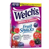 WELCH'S Fruit Snacks Berries 'n Cherries - 32oz/40ct