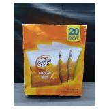 Goldfish Cheddar Cheese Crackers  Baked Snack Crackers  1 oz on-The-Go Snack Packs  20 Count Box