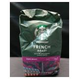 Starbucks French Roast  Flavored Ground Coffee  Dark Roast Hot or Iced Coffee  28 oz