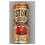 12 pk SToK Mocha Cream Cold Brew Energy Drink 12 oz Cans