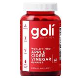 Goli Apple Cider Vinegar Gummies - Worlds First ACV Gummy with Vitamin B12, Beetroot & Pomegranate - Vegan, Non-GMO, Gluten-Free - 60 Count (Pack of 1)