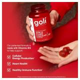 Goli Apple Cider Vinegar Gummies - Worlds First ACV Gummy with Vitamin B12, Beetroot & Pomegranate - Vegan, Non-GMO, Gluten-Free - 60 Count (Pack of 1)