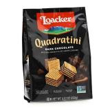 QUADRATINI DARK CHOCOLATE BITE SIZE WAFER COOKIES, DARK CHOCOLATE, 8 OZ