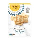 2 PK SIMPLE MILLS ALMOND FLOUR CRACKERS, SEA SALT 4.25 OZ BOX