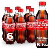 Coca-Cola Bottles, 16.9 fl oz, 6 Pack