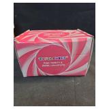 32 Pack Strawberry Pink Twisty & Swirl Lollipops Candy Bulk (16 + 16 Mixed), No artificial dyes, Candy Swirl Lollipops Individually Wrapped Suckers, Valentines Day Party Candies