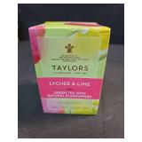Taylors of Harrogate Lychee & Lime  Green Tea  Individually Wrapped Bags  20 Count (Pack of 1)  Uplifting  Zesty & Lively  Caffeinated  Enjoy Hot or Iced  20 Teabags