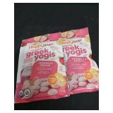 2 PK Happy Baby Organic Greek Yogis Freeze-Dried Yogurt & Fruit Baby Snacks - Strawberry Banana - 1oz