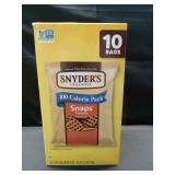 Snyder s of Hanover Pretzels  Snaps 100 Calorie Packs  10 Ct Multipack