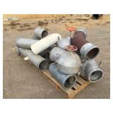 Group of Misc 10”  Alum Elbows & Gates