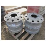 Alcoa (4) Alcoa 22.5 Truck Wheels
