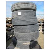 (6) 11R22.5 Truck Tires