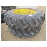 (2)-18.4-38 Tractor Tires and Rims