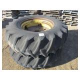 (2) 20.8-38 Tractor Tires and Wheels