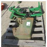 John Deere (6) John Deere 100lb Suitcase Weights